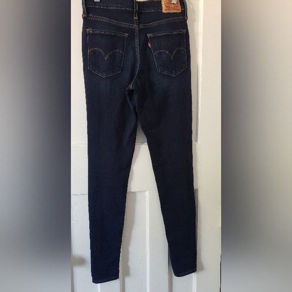 Levis® Premium 720 High Rise Super Skinny Womens Jeans Dark Wash Sz 25 - Picture 6 of 10